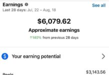 How much money does Facebook pay in Kenya for 1 million views