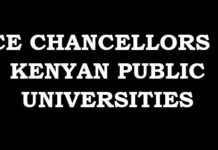 Vice Chancellors of Kenyan public Universities