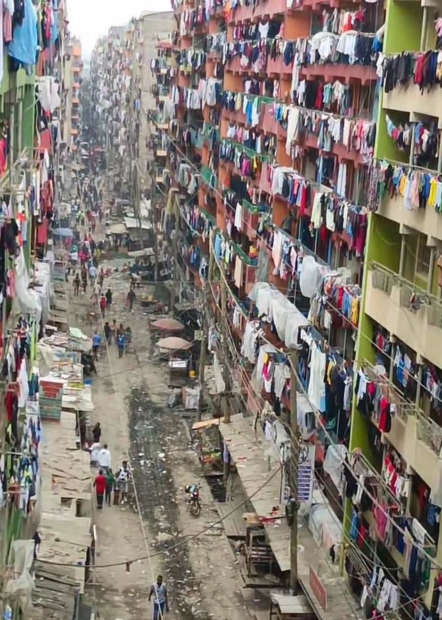 Estates where the poor people live in Nairobi, including slums