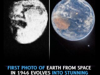 First photo of earth captured from space in 1946